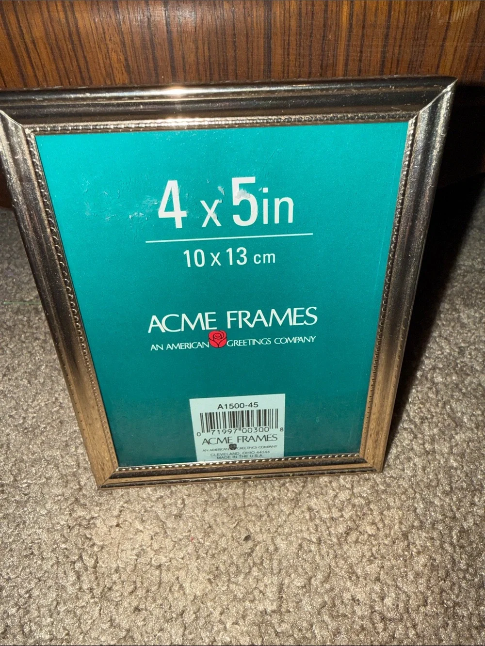 Acme 4x5 brass frame gold tone frame